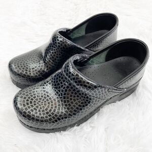 Dansko Mosaic Metallic Patent Leather Clog